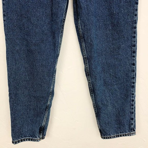Zara Medium Wash Denim High Rise Mom Jeans - Size 8 - Picture 3 of 9